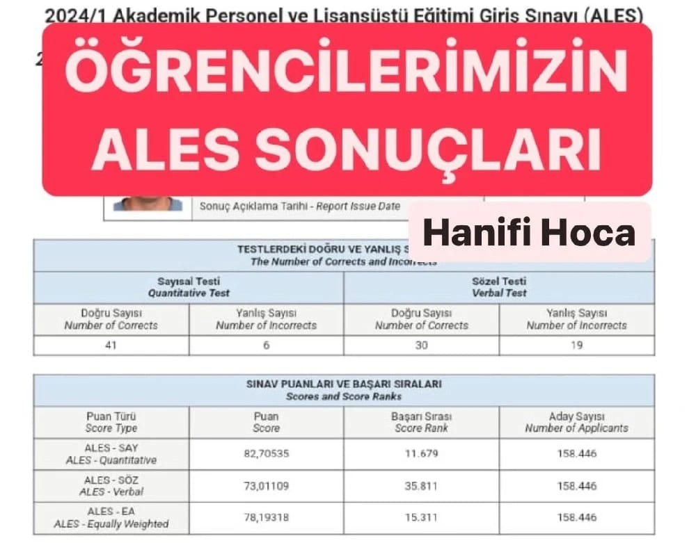 ALES Kazananlar