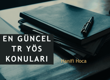 TR YÖS konuları