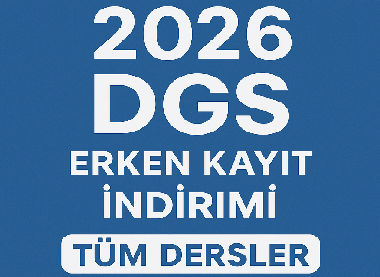 2026 DGS Tüm Dersler