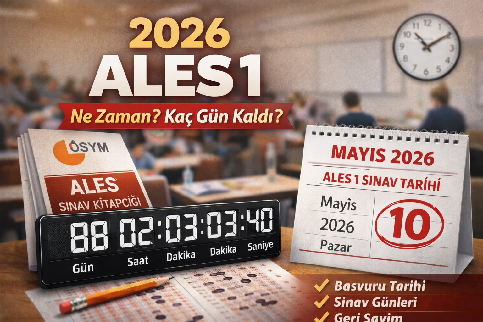2026 ALES 1 Ne Zaman? 2026 ALES’e Kaç Gün Kaldı? (Güncel)