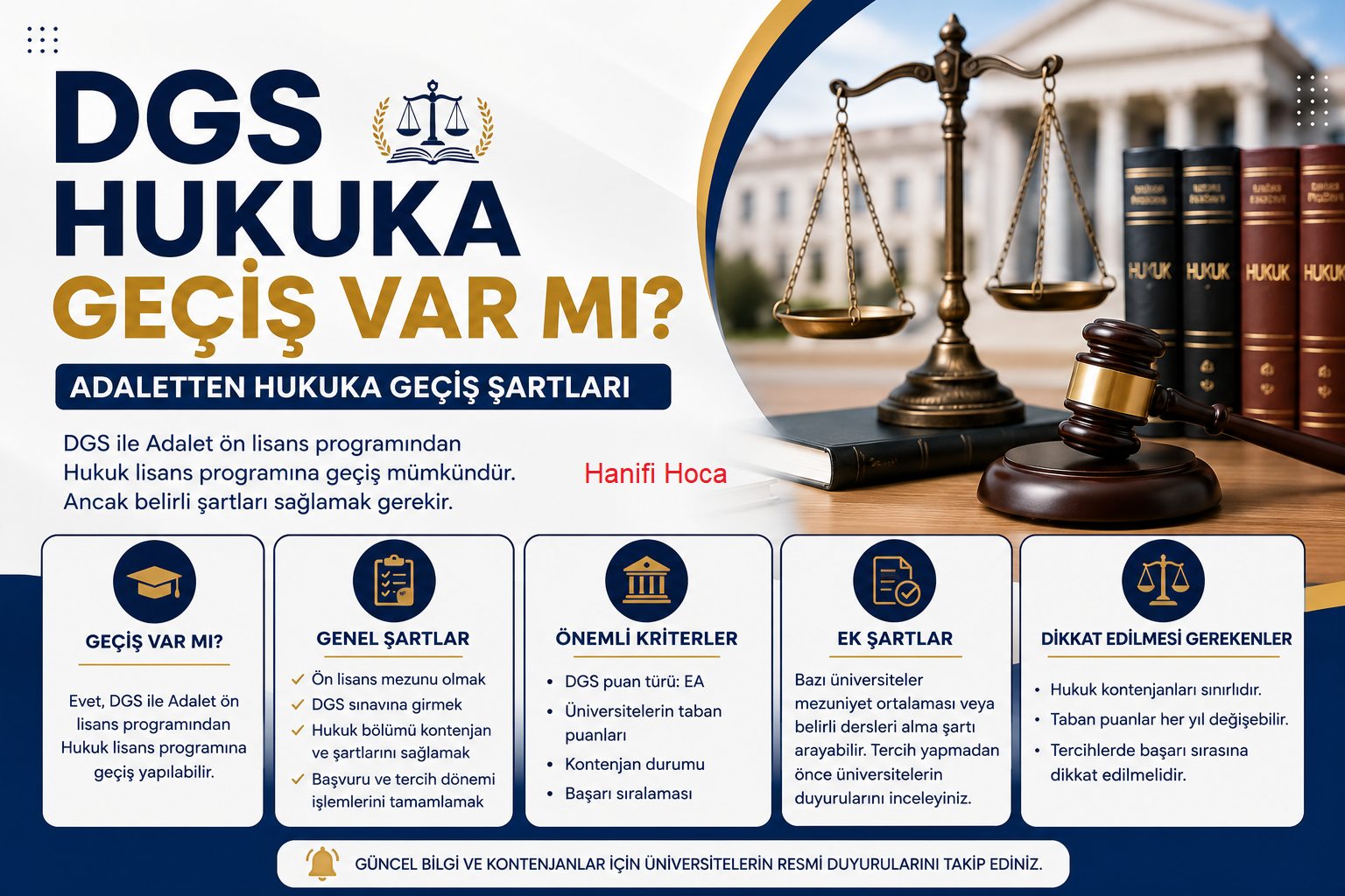 2027 DGS Hukuka Geçiş Var mı? Adaletten Hukuka Geçiş Şartları