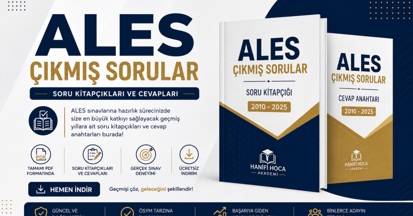ALES Çıkmış Sorular 2026 | Soru Kitapçıkları ve Cevapları