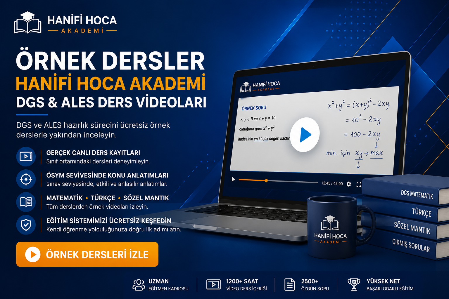 Örnek Dersler | Hanifi Hoca Akademi - DGS ALES Ders Videoları