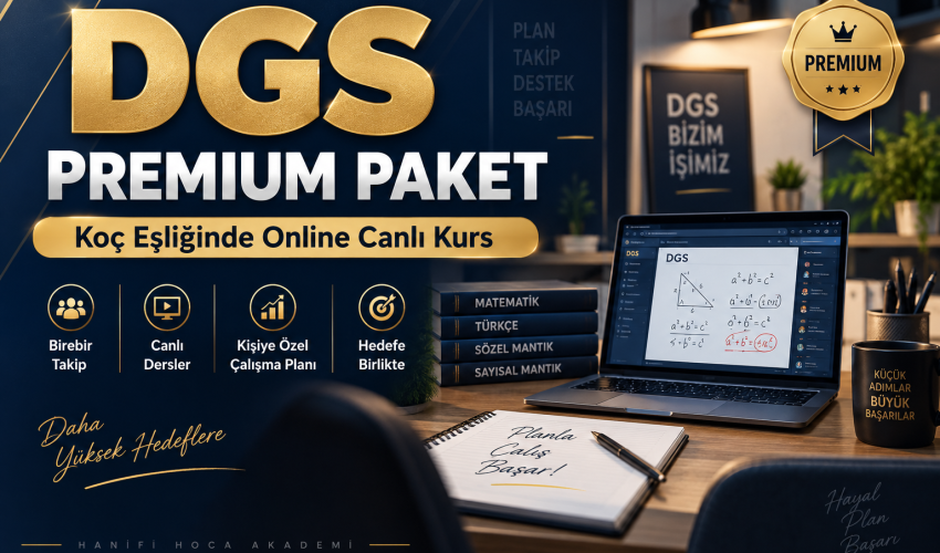 2027 DGS Premium Paket – Koç Eşliğinde Online Canlı Kurs